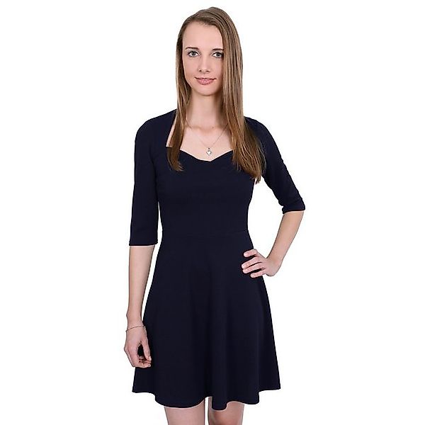 Sarcia.eu Minikleid Dunkelblaues Kleid mit Glockenschnitt John Zack M günstig online kaufen