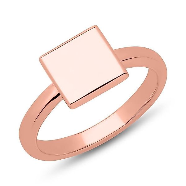 Unique Silberring Ring Quadrat Sterlingsilber roségold günstig online kaufen