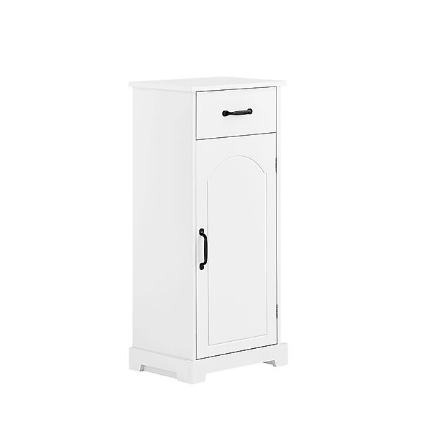 SoBuy Badezimmerschrank Badregal mit Verstellbaren Einlegeböden Weiß 42x93x günstig online kaufen