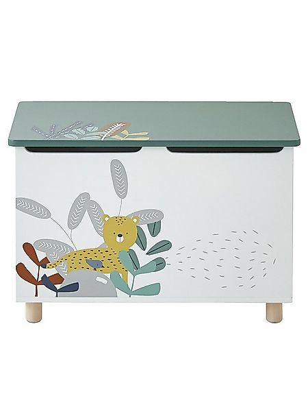 vertbaudet Sitzbank Kinder Spielzeugtruhe DSCHUNGEL günstig online kaufen