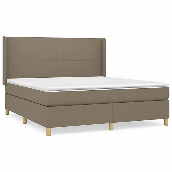 vidaXL Boxspringbett mit Matratze Taupe 180x200 cm Stoff1350228 günstig online kaufen
