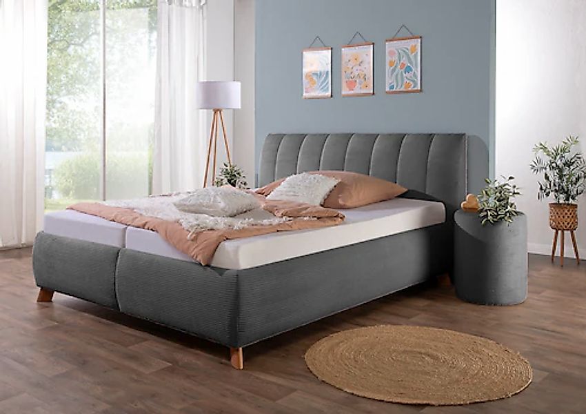 Maintal Polsterbett "Hügeldorf" inklusive Bettkasten, in H2, H3 & H4 erhält günstig online kaufen