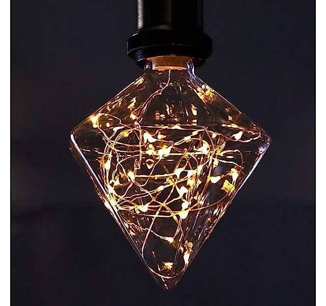 Nettlife LED-Leuchtmittel LED-Glühbirne E27 2200K 2W Rautenförmige Dekorati günstig online kaufen