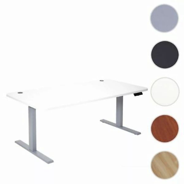 HWC Mendler Schreibtisch weiß/grau günstig online kaufen