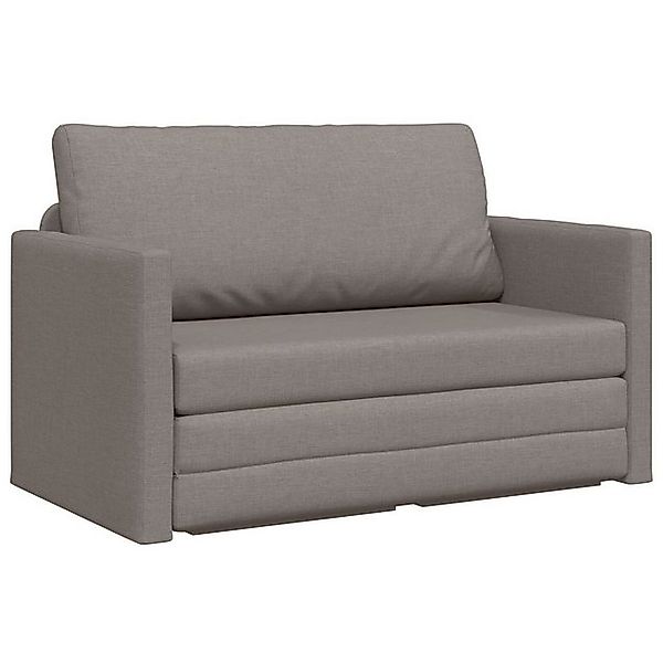 vidaXL Sofa Bodensofa Bett 2-in-1 Taupe 124x71x78 cm Stoff, 1 Teile günstig online kaufen