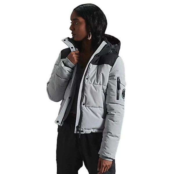 Superdry Quilted Everest Jacke M Light Grey günstig online kaufen