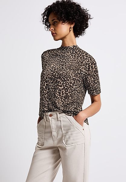 STREET ONE T-Shirt mit Animal Print günstig online kaufen