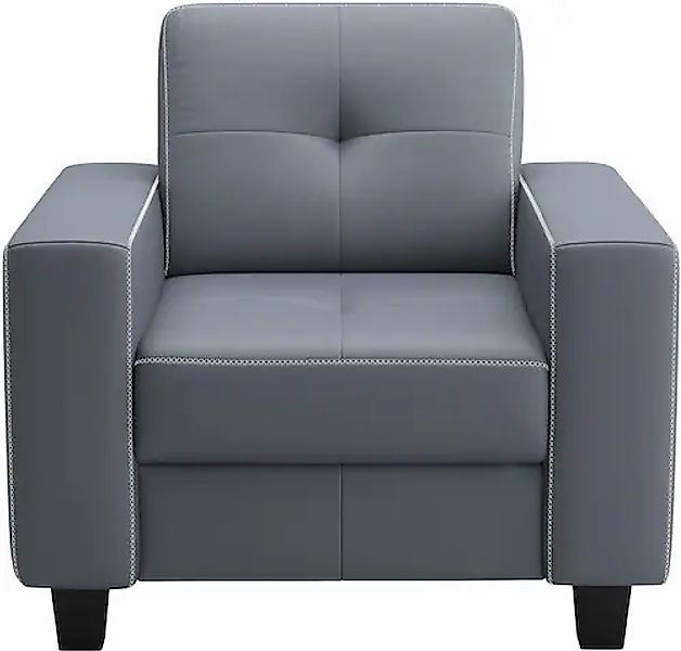 PLACES OF STYLE Sessel »Varese« Kreuznaht in beige günstig online kaufen