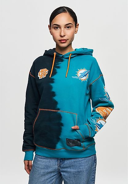 Recovered Kapuzensweatshirt "NFL Dolphins Ink Dye Effect On" im lockeren Sc günstig online kaufen