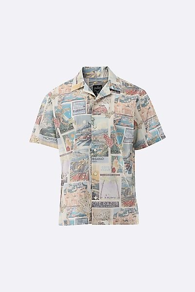 Kurzarmhemd mit Postkarten-Druck günstig online kaufen
