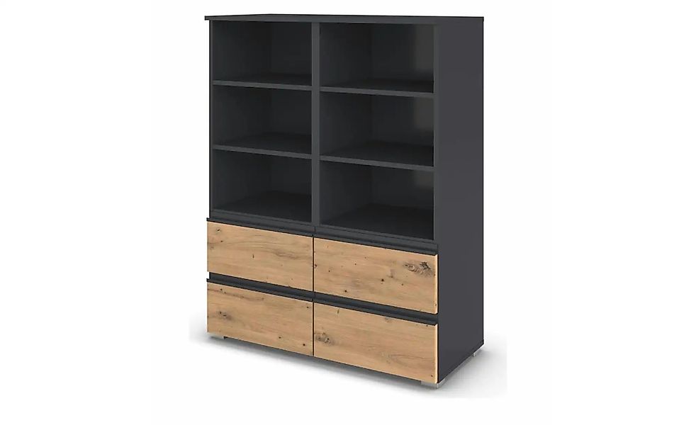 Highboard ¦ grau ¦ Maße (cm): B: 93 H: 119 Kommoden & Sideboards > Highboar günstig online kaufen