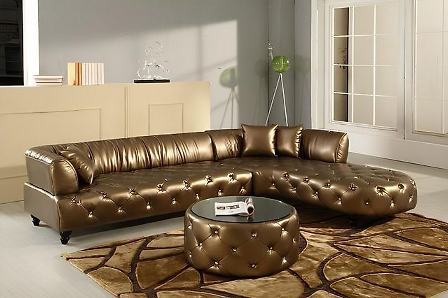 Xlmoebel Sofa Chesterfield Luxus Wohnzimmer-Sitzgruppe Couch Polstermöbel S günstig online kaufen