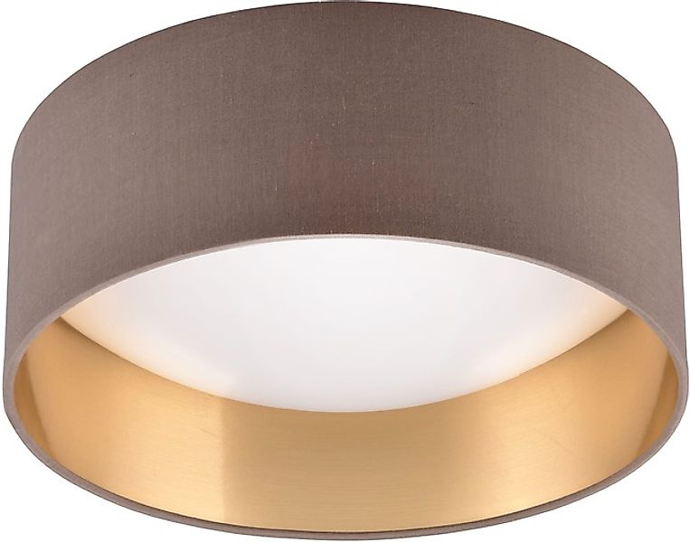 REALITY Leuchten LED Deckenleuchte »LOCARNO, runde LED Deckenlampe mit Stof günstig online kaufen