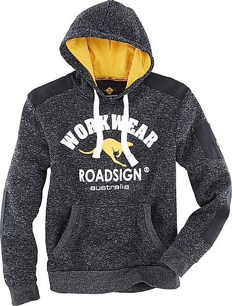 ROADSIGN australia Kapuzensweatshirt Strickfleecehoodie schwarz melange/gel günstig online kaufen