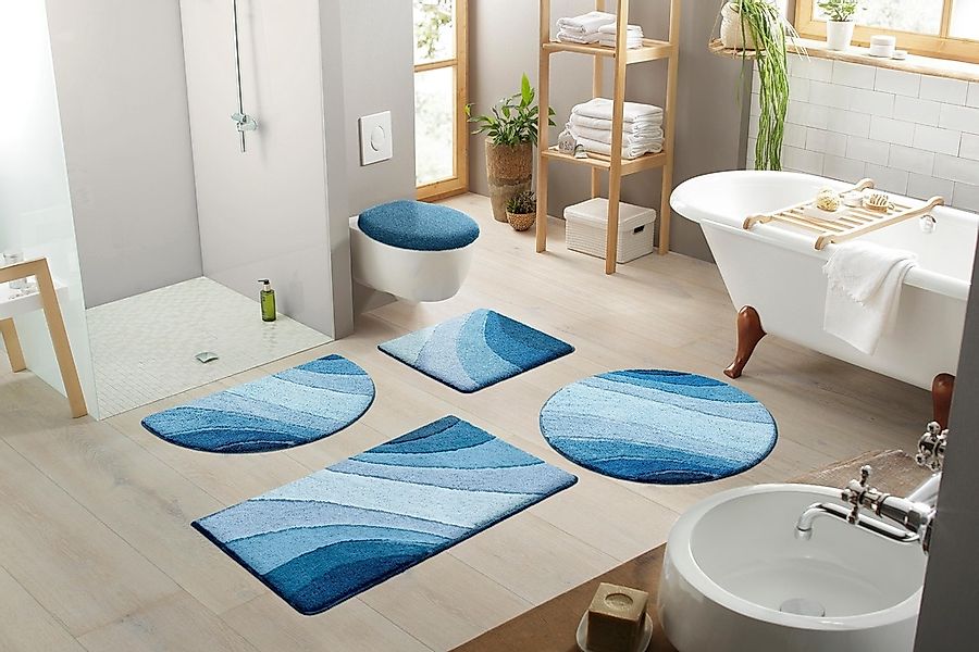 my home Badematte "Josie, Badvorleger, Badezimmer Teppich" Höhe 20 mm rutsc günstig online kaufen