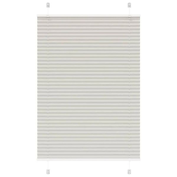 vidaXL Plissee Hellgrau 95x150 cm Stoffbreite 94,4 cm Polyester 4015346 günstig online kaufen