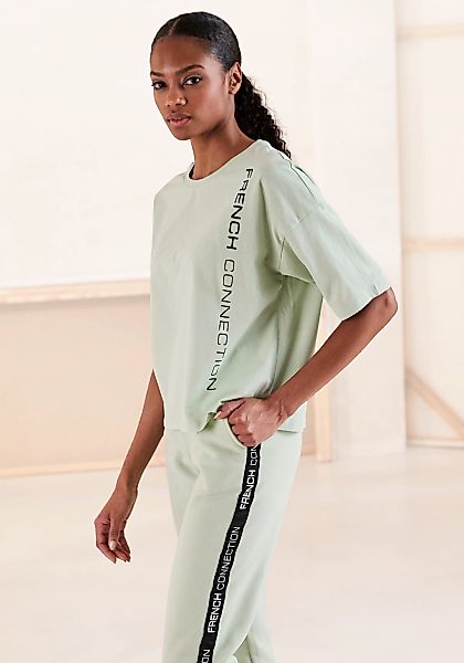 French Connection T-Shirt mit weiten Ärmeln und Logodruck günstig online kaufen