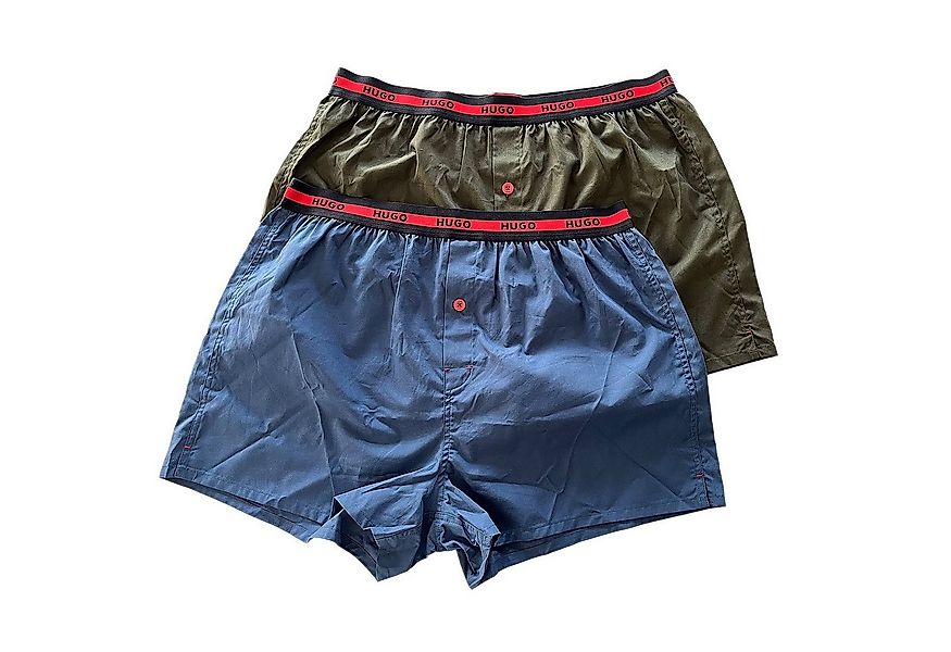 HUGO Boxershorts Woven Boxer Twin Pack (Packung, 2-St., 2er-Pack) Web-Boxer günstig online kaufen