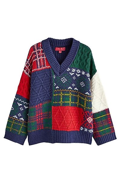 Next Strickjacke Langärmeliger Weihnachtspullover (1-tlg) günstig online kaufen