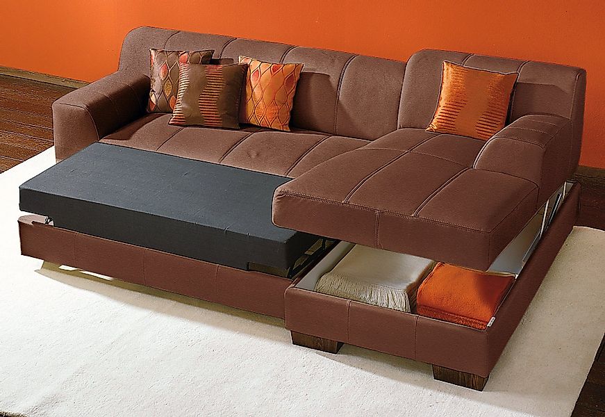 Home affaire Ecksofa »Falk klare Linien, elegant und zeitlos, L-Form« mit F günstig online kaufen