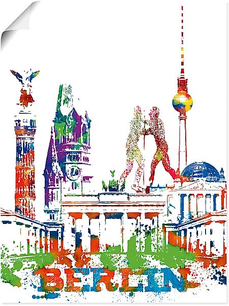 Artland Wandbild "Berlin Grafik", Berlin, (1 St.), als Alubild, Leinwandbil günstig online kaufen