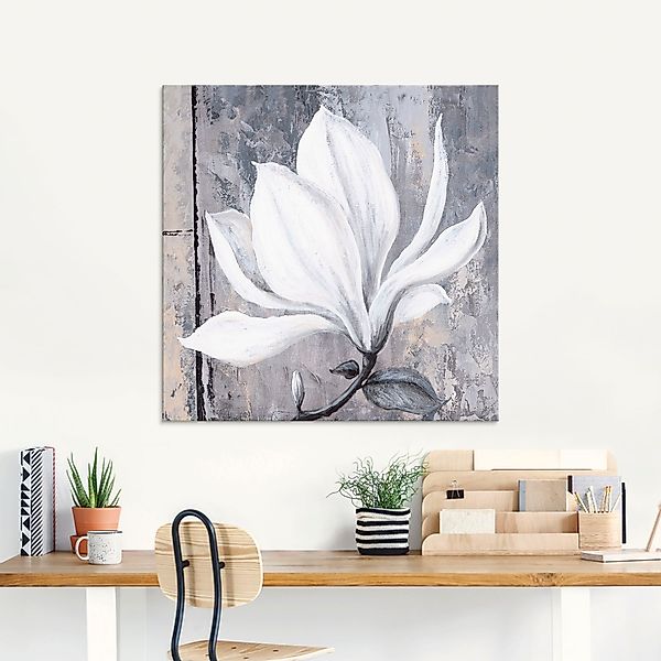 Artland Glasbild "Klassische Magnolie" Blumen 1 Stk. tlg. in verschiedenen günstig online kaufen