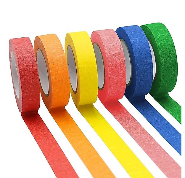 FELIXLEO Kreppband Kreppband Bunt Tape Washitape für Journaling (6-St) günstig online kaufen