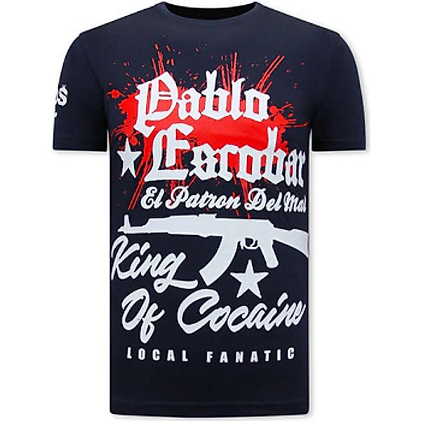 Local Fanatic  T-Shirt Pablo Escobar Print Navy günstig online kaufen