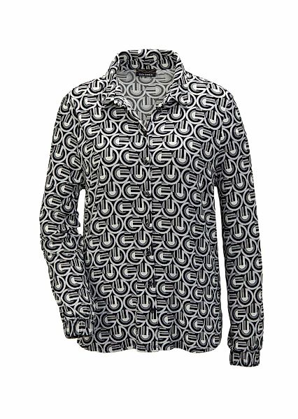 GOLDNER Hemdbluse "Ausdrucksstarke Jerseybluse mit Stretchanteil" Ohne günstig online kaufen