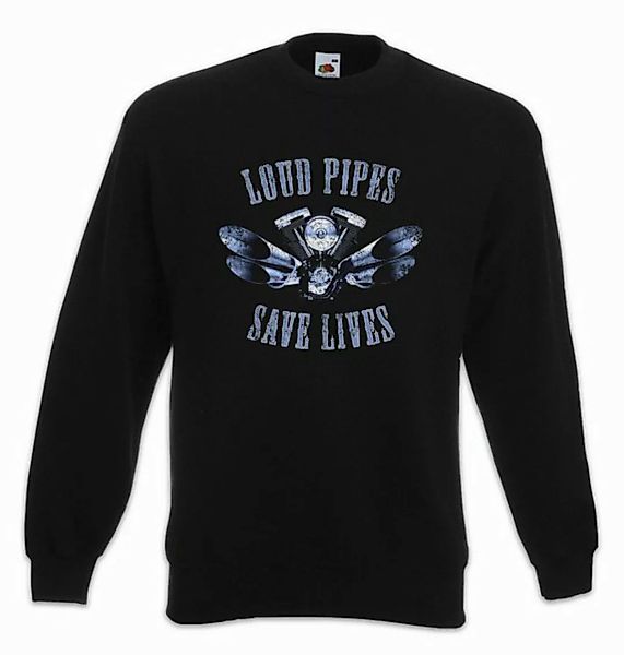 Urban Backwoods Sweatshirt Loud Pipes Save Lives Sweatshirt Live To Ride Mc günstig online kaufen