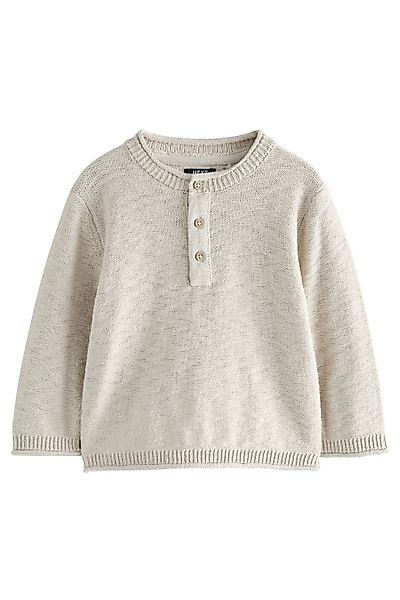 Next Strickpullover Strickpullover mit Henley-Kragen (1-tlg) günstig online kaufen