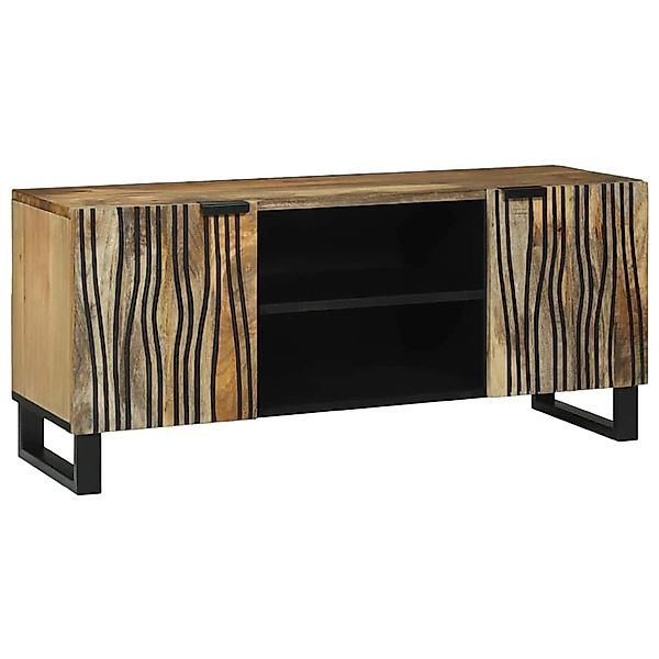 vidaXL TV-Schrank Braun 105 x 33 x 46 cm Massives Mangoholz 4017936 günstig online kaufen