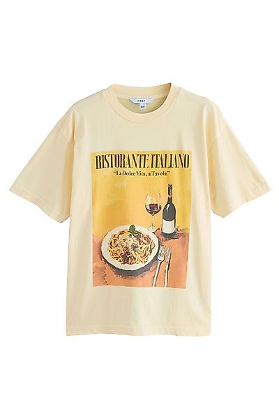Next T-Shirt Rundhalsshirt im Relaxed Fit günstig online kaufen