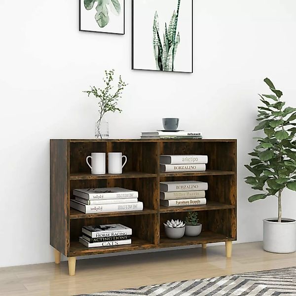 vidaXL Fächerschrank Sideboard Räuchereiche 103,5x35x70 cm günstig online kaufen