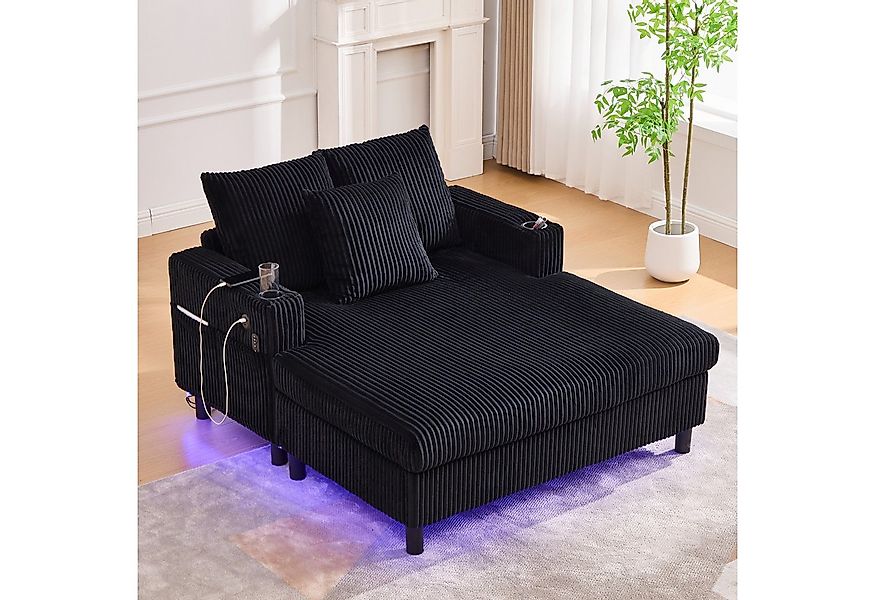 STILVORA Relaxsessel Liegestuhl Loungesessel mit Getränkehaltern,Sessel mit günstig online kaufen