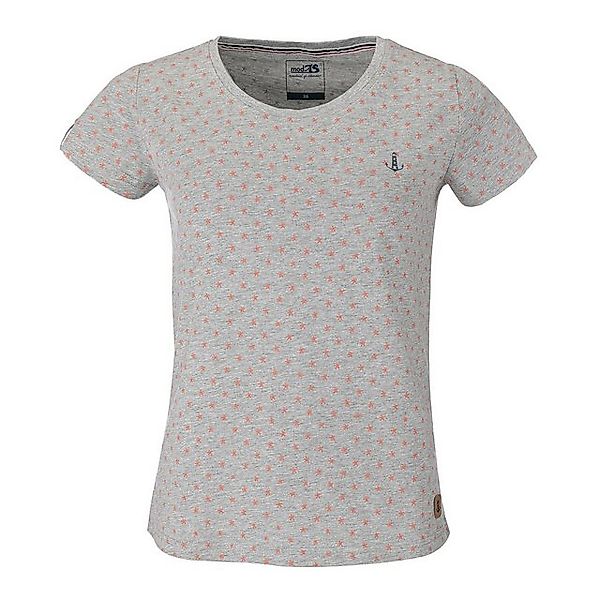 modAS Kurzarmshirt Damen T-Shirt mit Allover-Print Seestern und Rundhals-Au günstig online kaufen