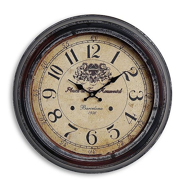 Levandeo® Wanduhr (Wanduhr XXL 47cm Metall Barcelona - Nostalgie Großuhr Ba günstig online kaufen
