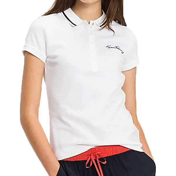 Tommy Hilfiger Kurzarm Polo Shirt L Classic White günstig online kaufen