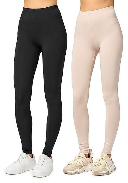 Merry Style Leggings 2er Pack Viskose Damen Lang Hose MS10-143 (2-tlg) günstig online kaufen
