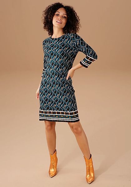 Aniston SELECTED Jerseykleid, im Retro-Dessin günstig online kaufen