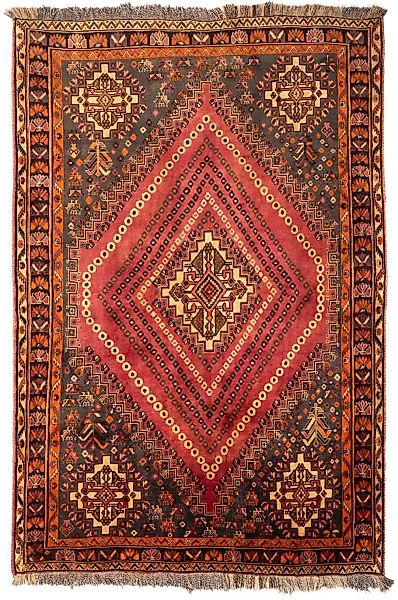 morgenland Wollteppich »Shiraz Medaillon 255 x 160 cm«, rechteckig günstig online kaufen