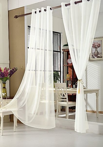Woltu Gardine, (1 St), halbtransparent, mit günstig online kaufen