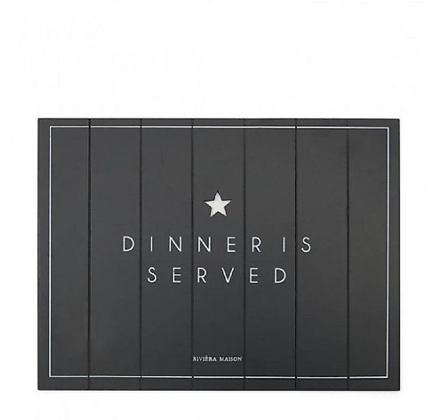 Rivièra Maison Tischdecke Platzset Dinner Is Served günstig online kaufen
