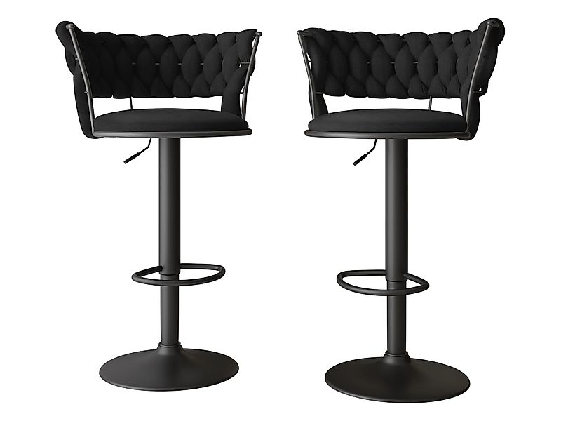 MIRJAN24 Barhocker Muz BS-1141/BK (2er-Set), Verchromte günstig online kaufen
