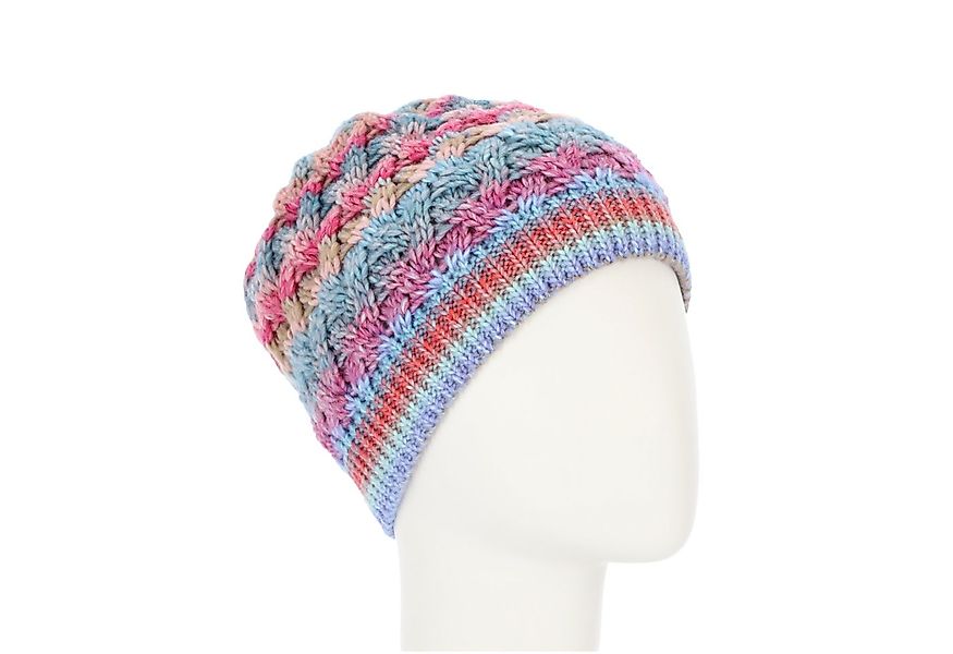 halsüberkopf Accessoires Strickmütze Strickmütze mit Farbverlauf, breitem B günstig online kaufen