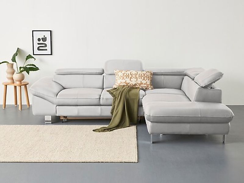 COTTA Ecksofa »Driver L-Form«, mit Kopfteilverstellung, wahlweise mit Bettf günstig online kaufen