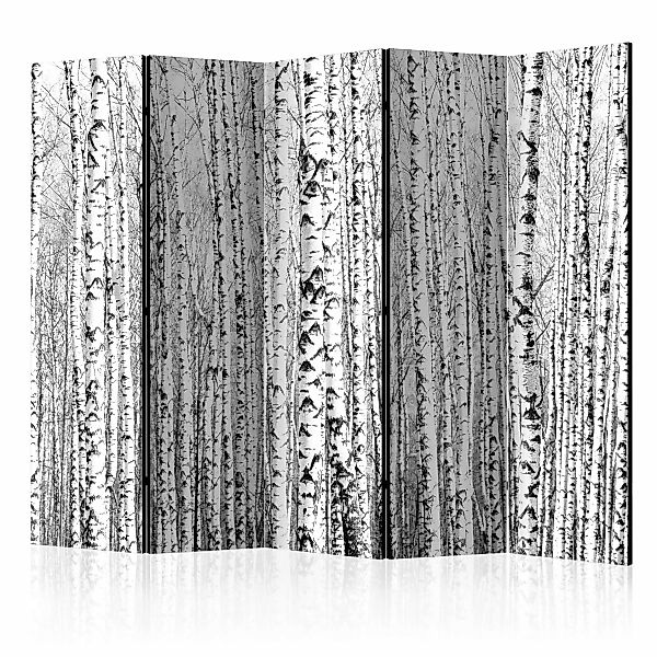 5-teiliges Paravent - Birch Forest Ii [room Dividers] günstig online kaufen