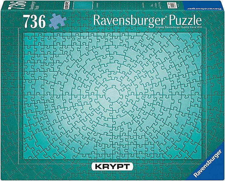Ravensburger Puzzle Krypt Metallic Mint, 736 Puzzleteile, Made in Germany günstig online kaufen