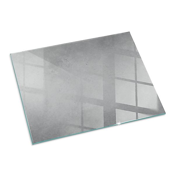 Tulup Glasplatte für Kamin Betonstruktur mit Effekt Bodenplatte Glas für Of günstig online kaufen