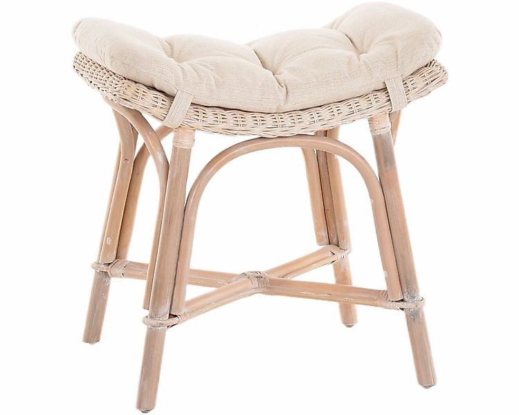 Krines Home Sitzhocker Fußhocker mit geschwungener Ablage, Stabiler Sitzhoc günstig online kaufen